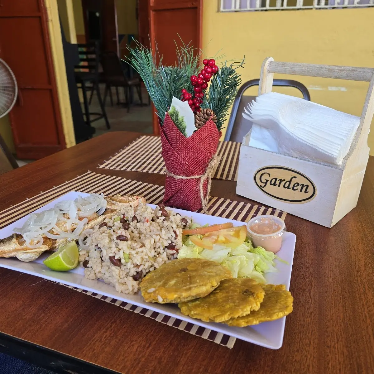 Red Snapper with Rice and Beans