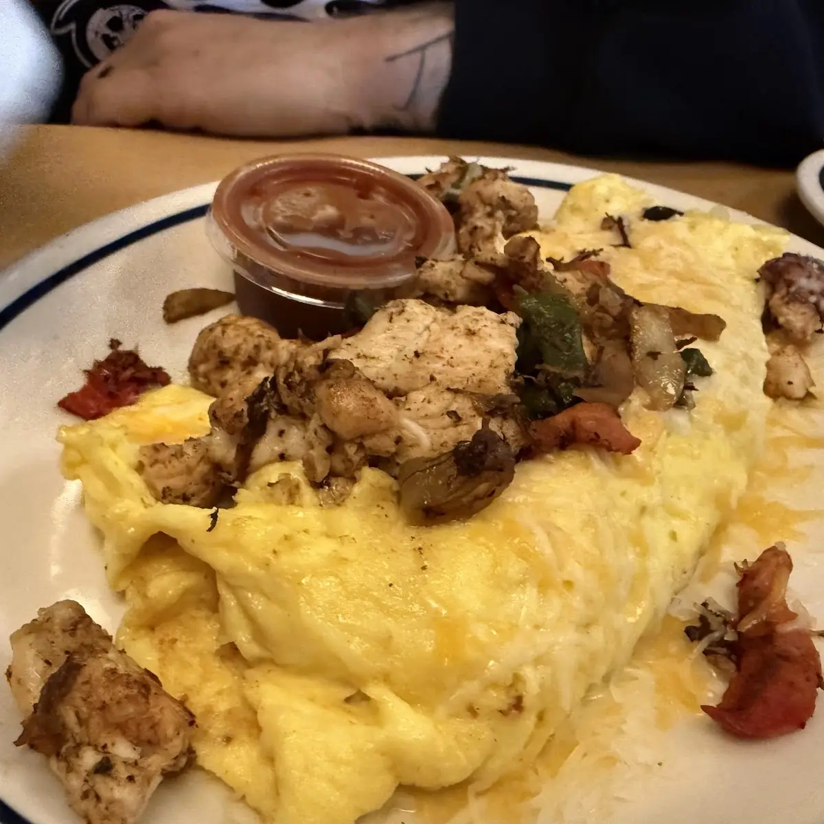 Chicken Fajita Omelette