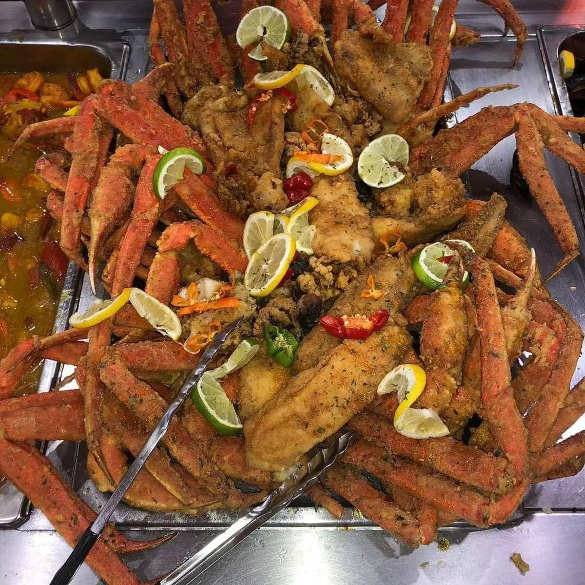 Fry Crab Legs with Tilapia Fillet