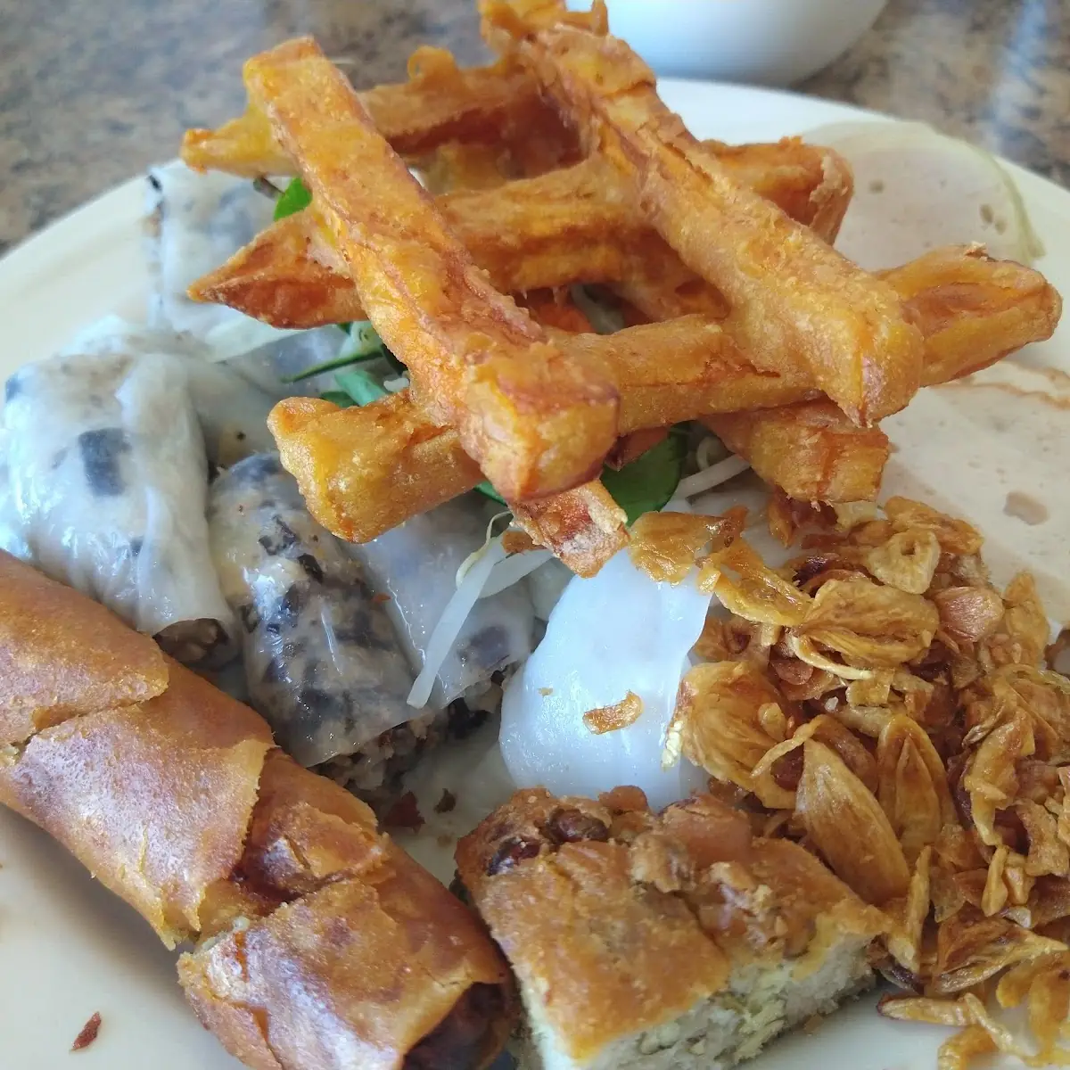 Grilled Pork and Egg Rolls