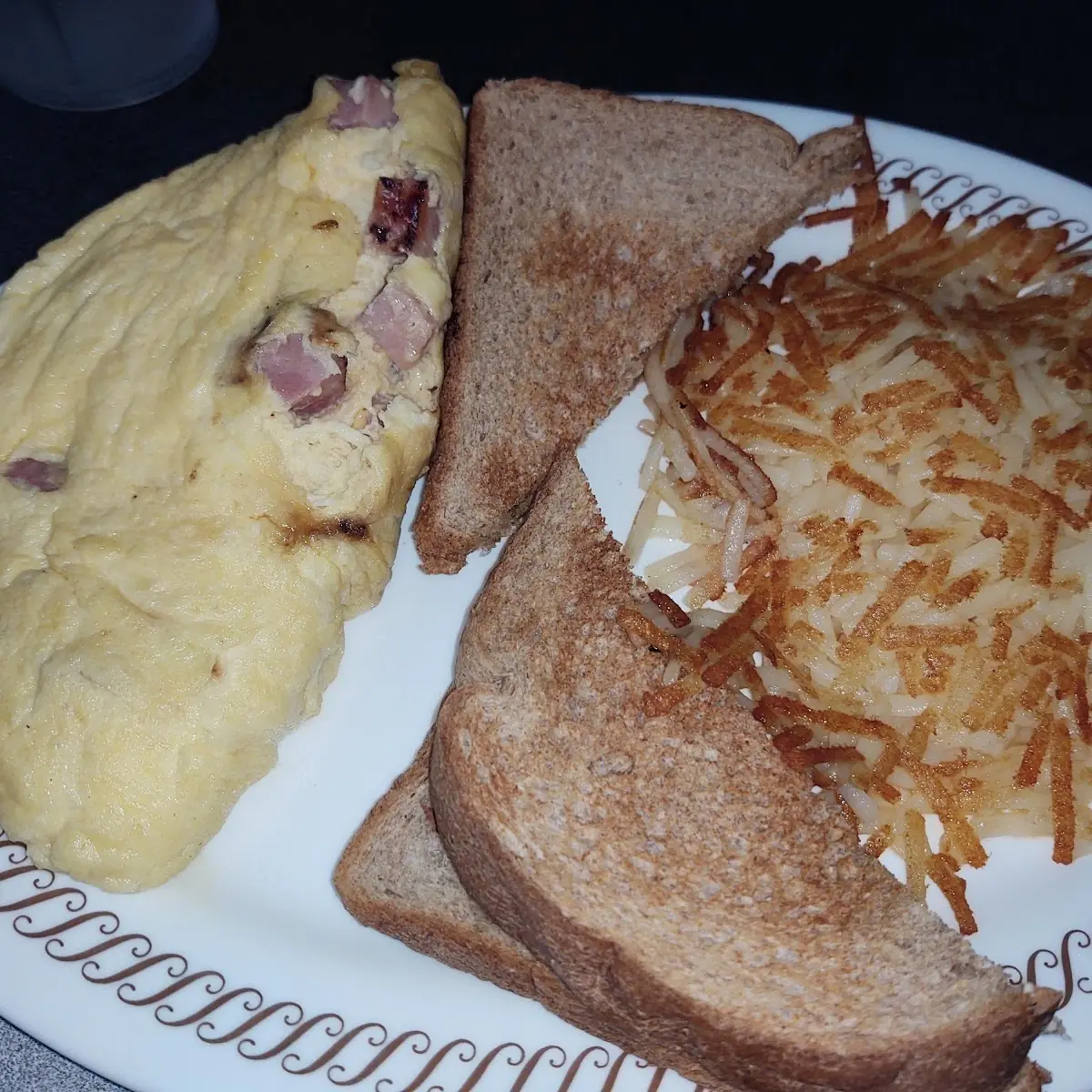 Ham N Cheese Omelette