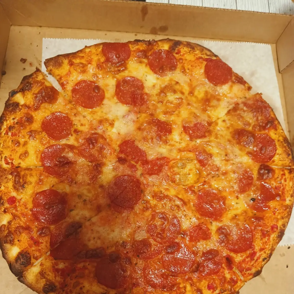 Pepperoni Pizza That Was Obviously Picked Over