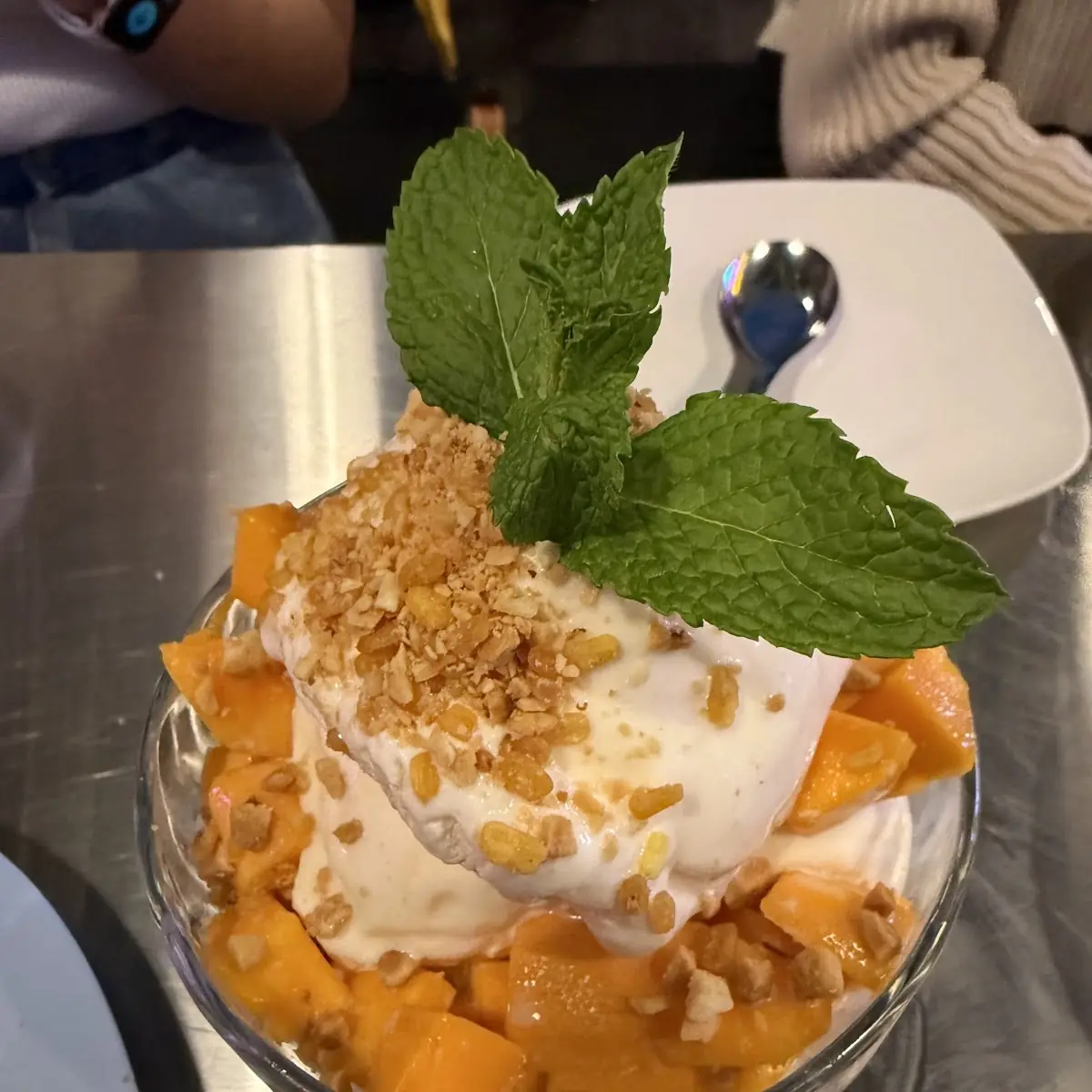 Ice Cream with Sticky Rice and Mango