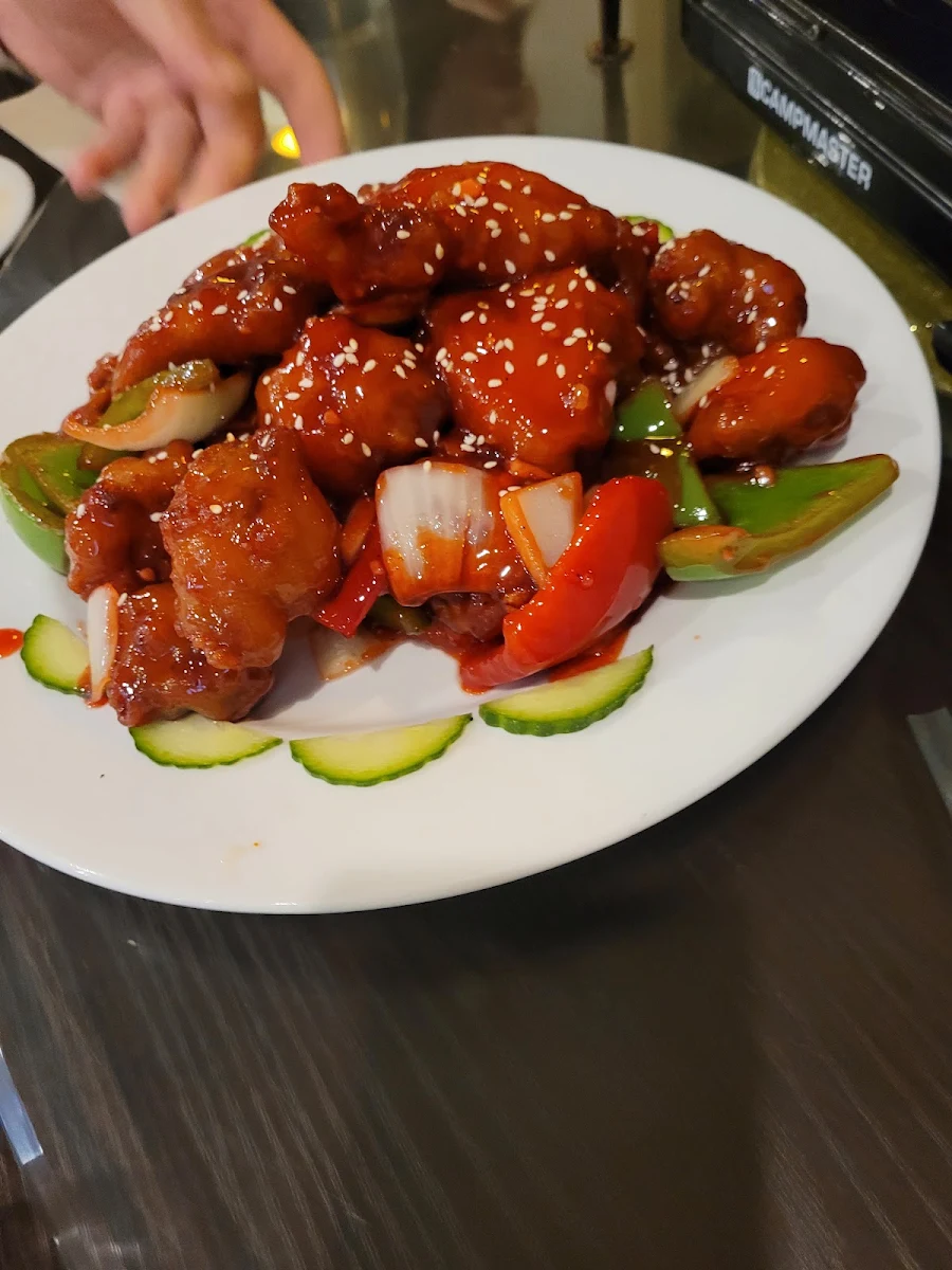 Sweet Chilly Fried Pork, Yummy Inn City 麻辣滋味
