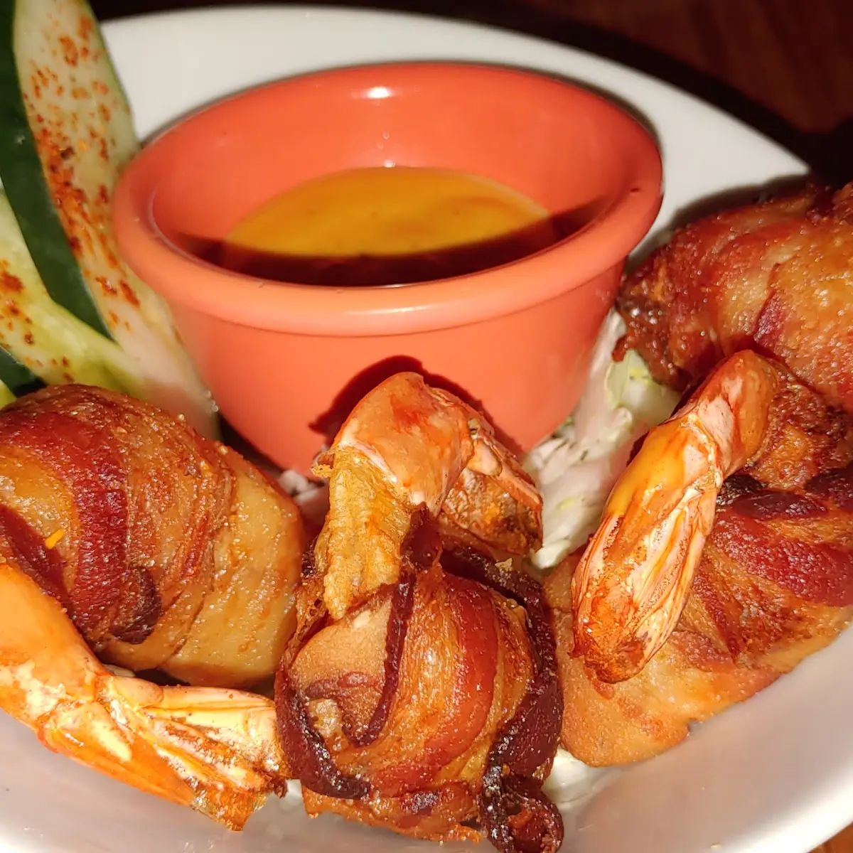 Bacon Wrapped Shrimp Tower