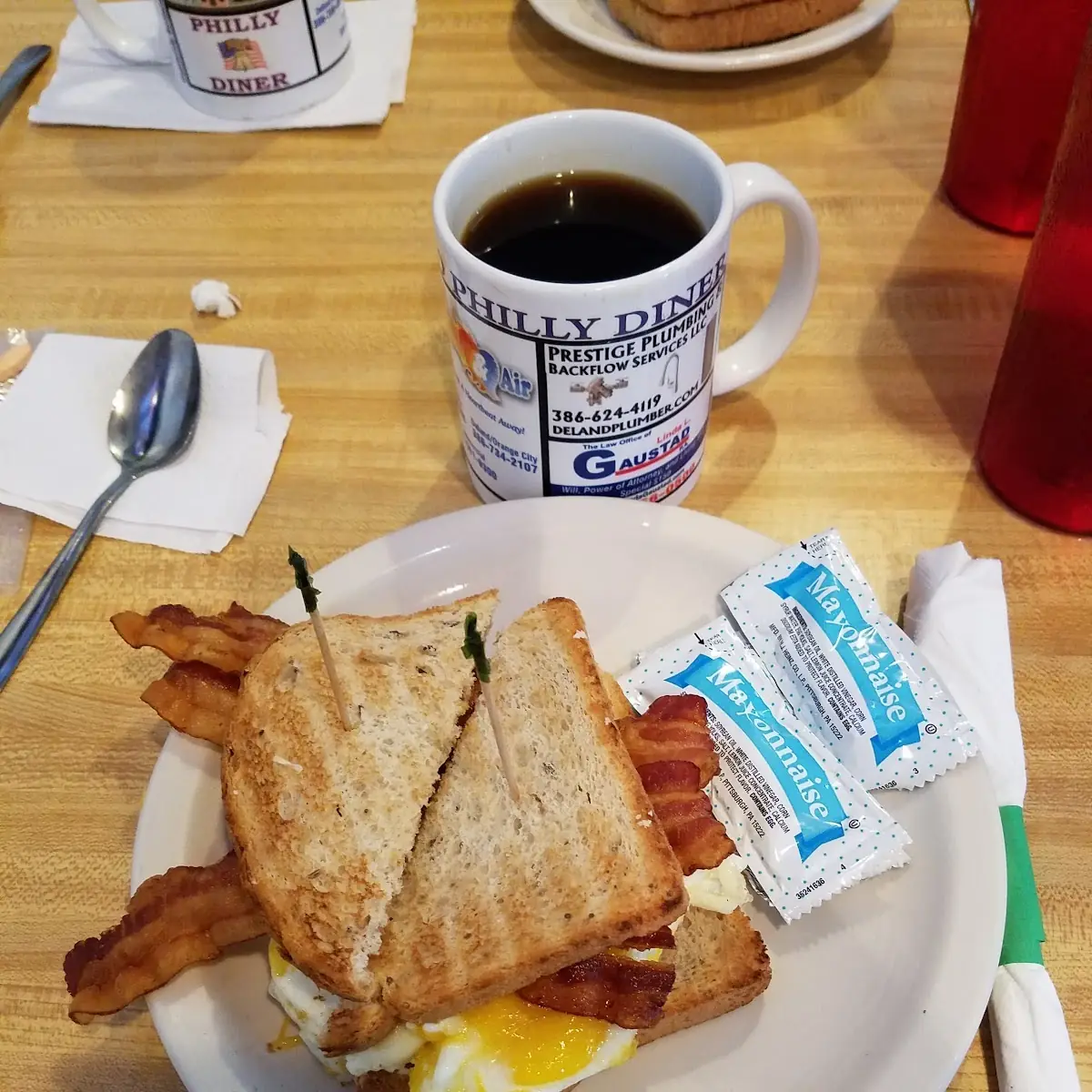 Bacon Egg & Cheese on Rye