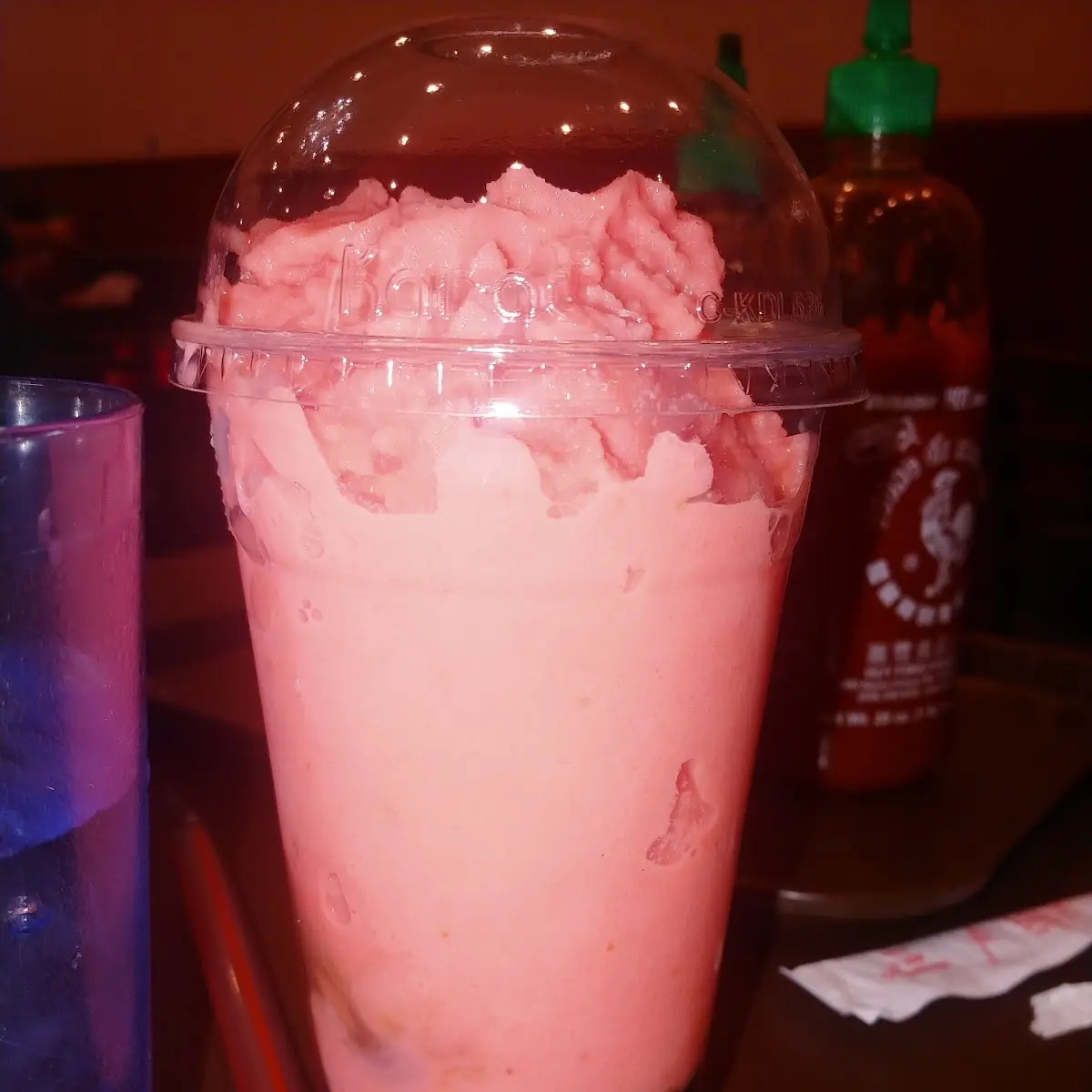 Blended Strawberry Boba