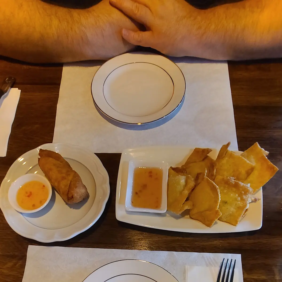 Egg Roll & Crab Rangoon