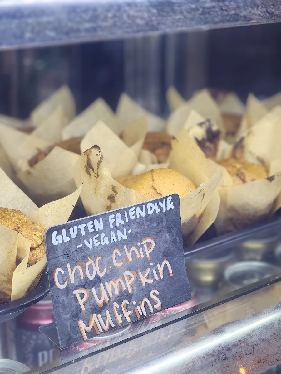 GF Vegan Pumpkin Chocolate Chip Muffin