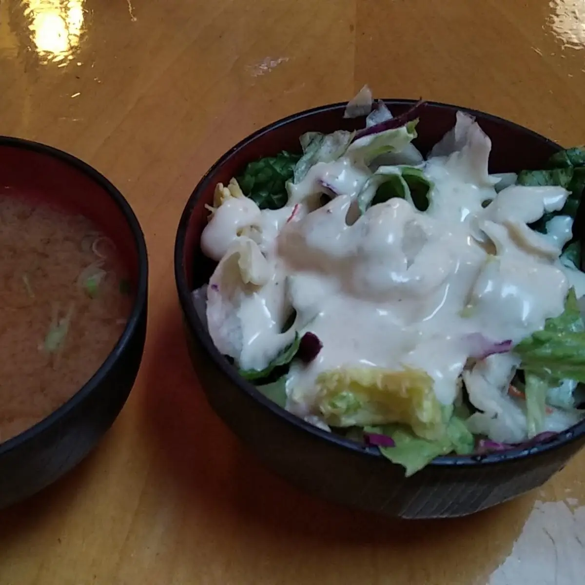 Salad and Miso Soup