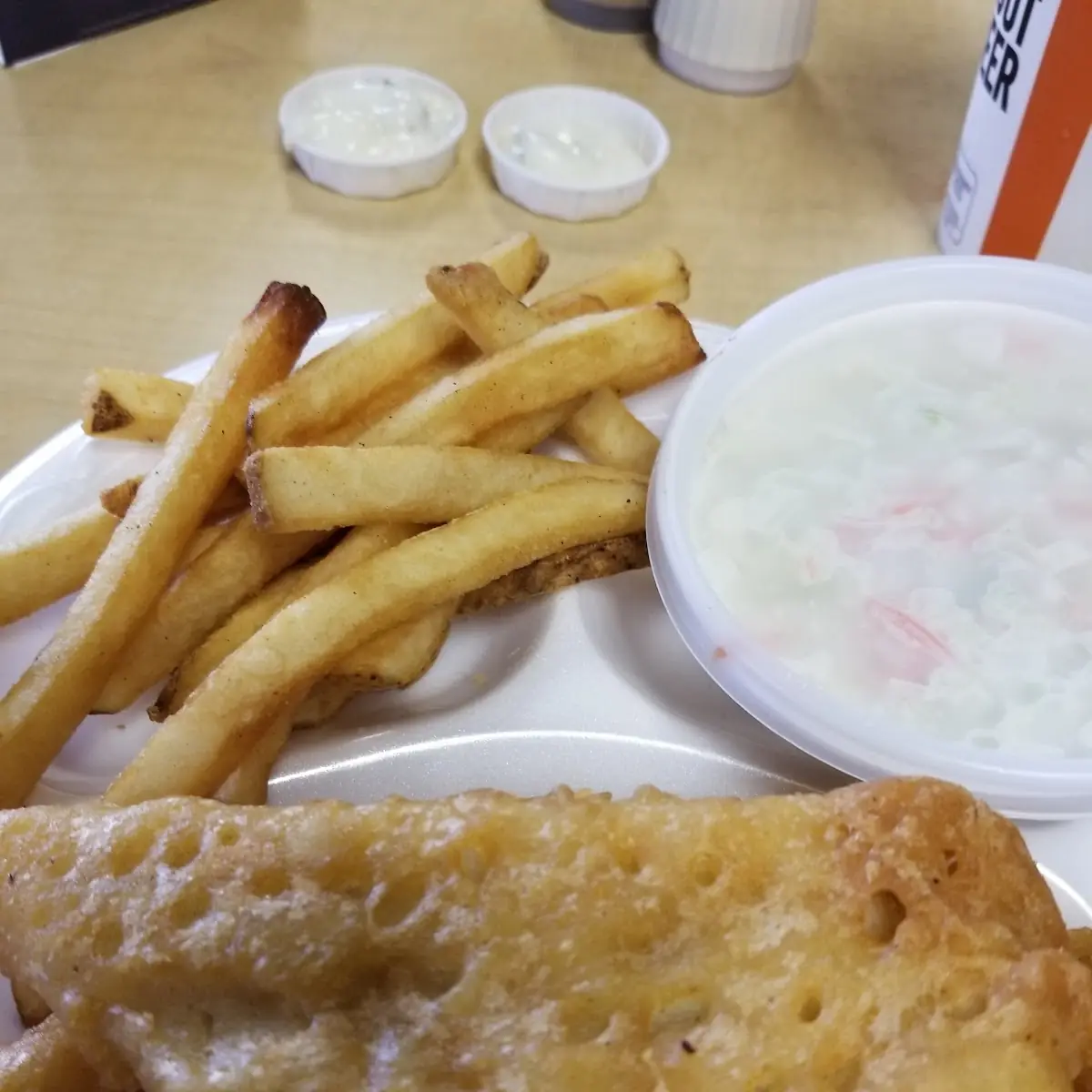Fried Fish Coleslaw Fries