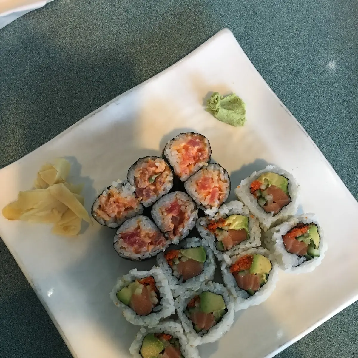Spicy Tuna Roll and Alaskan Roll