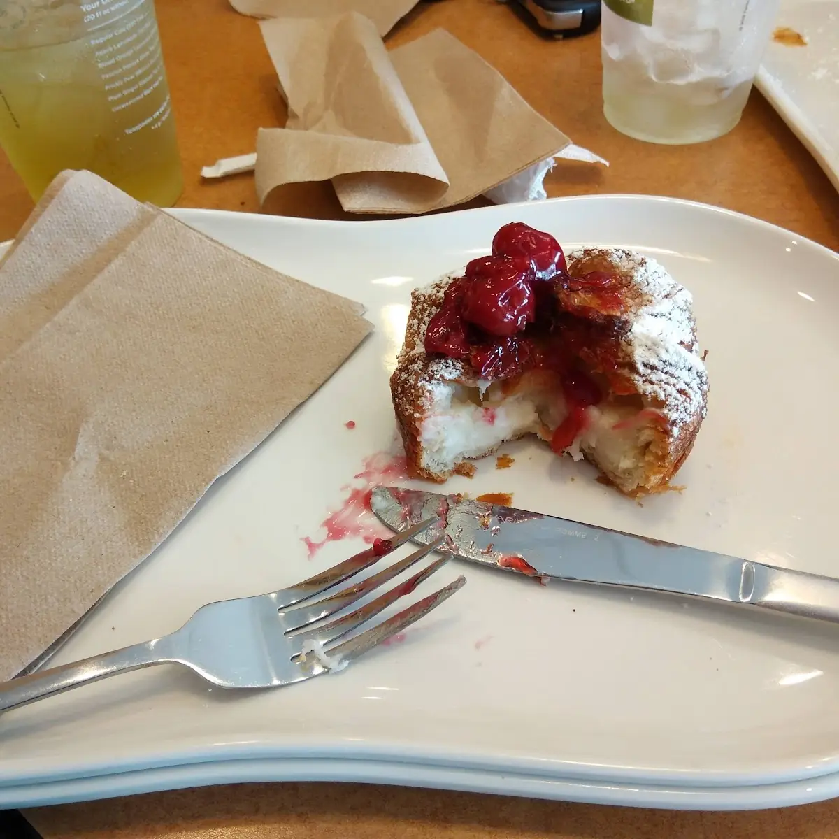 Charry Cream Cheese Danish