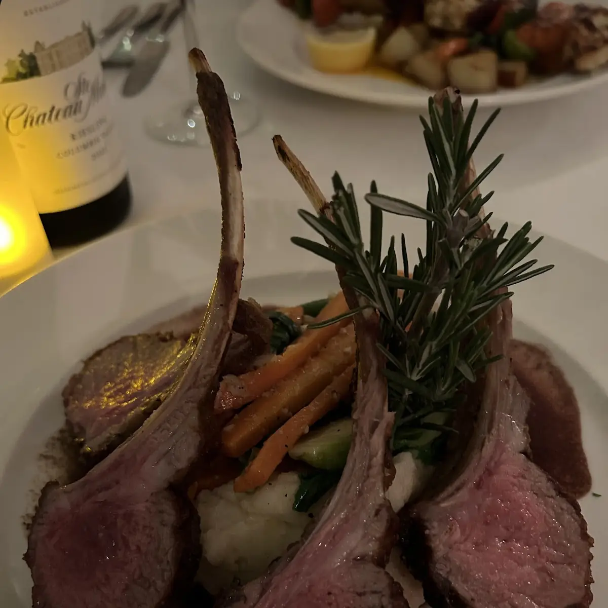 Marinated & Grilled Rack of Lamb