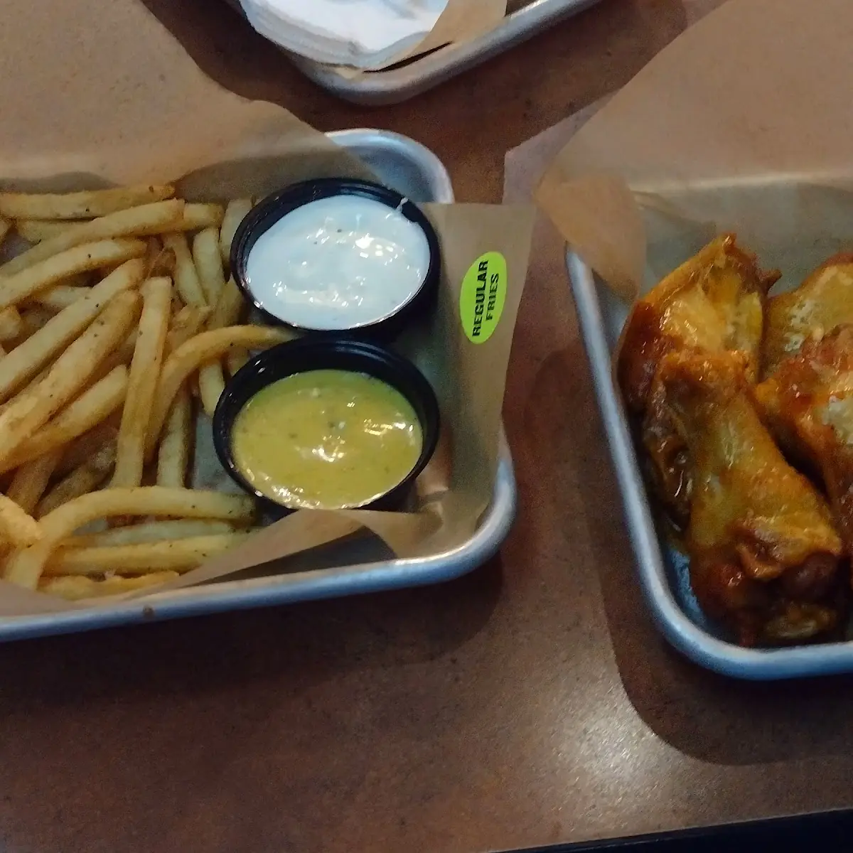 Buffalo Sauce and BBQ Sauce