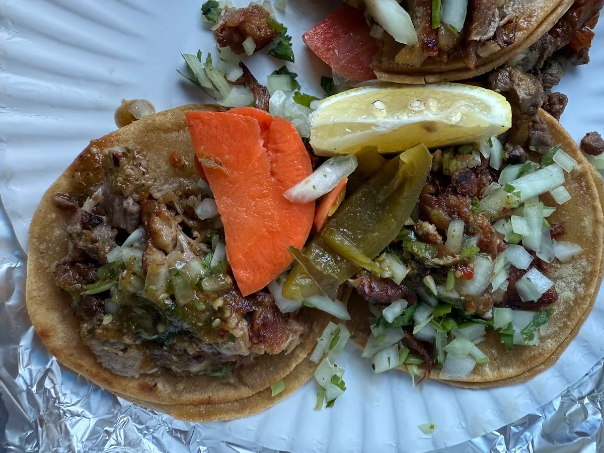 Assorted Street Tacos with Garnishes