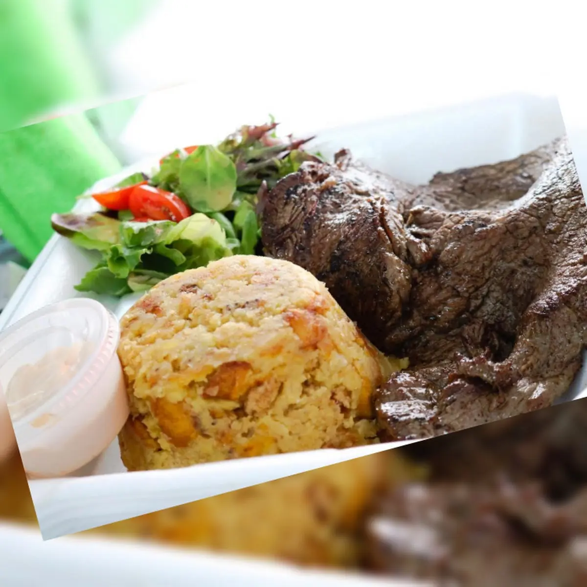 Mofongo w Bistec Steak