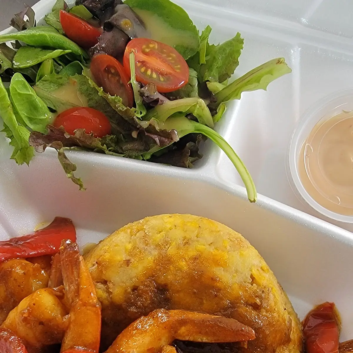 Mofongo w Camaron Shrimp