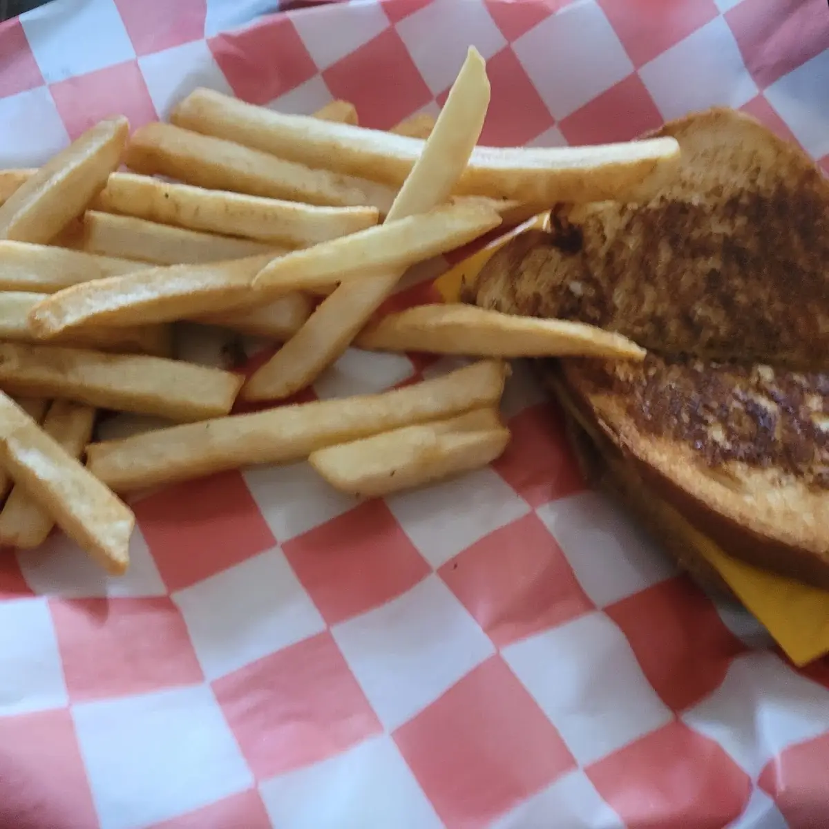 Junior Grilled Cheese and Fries