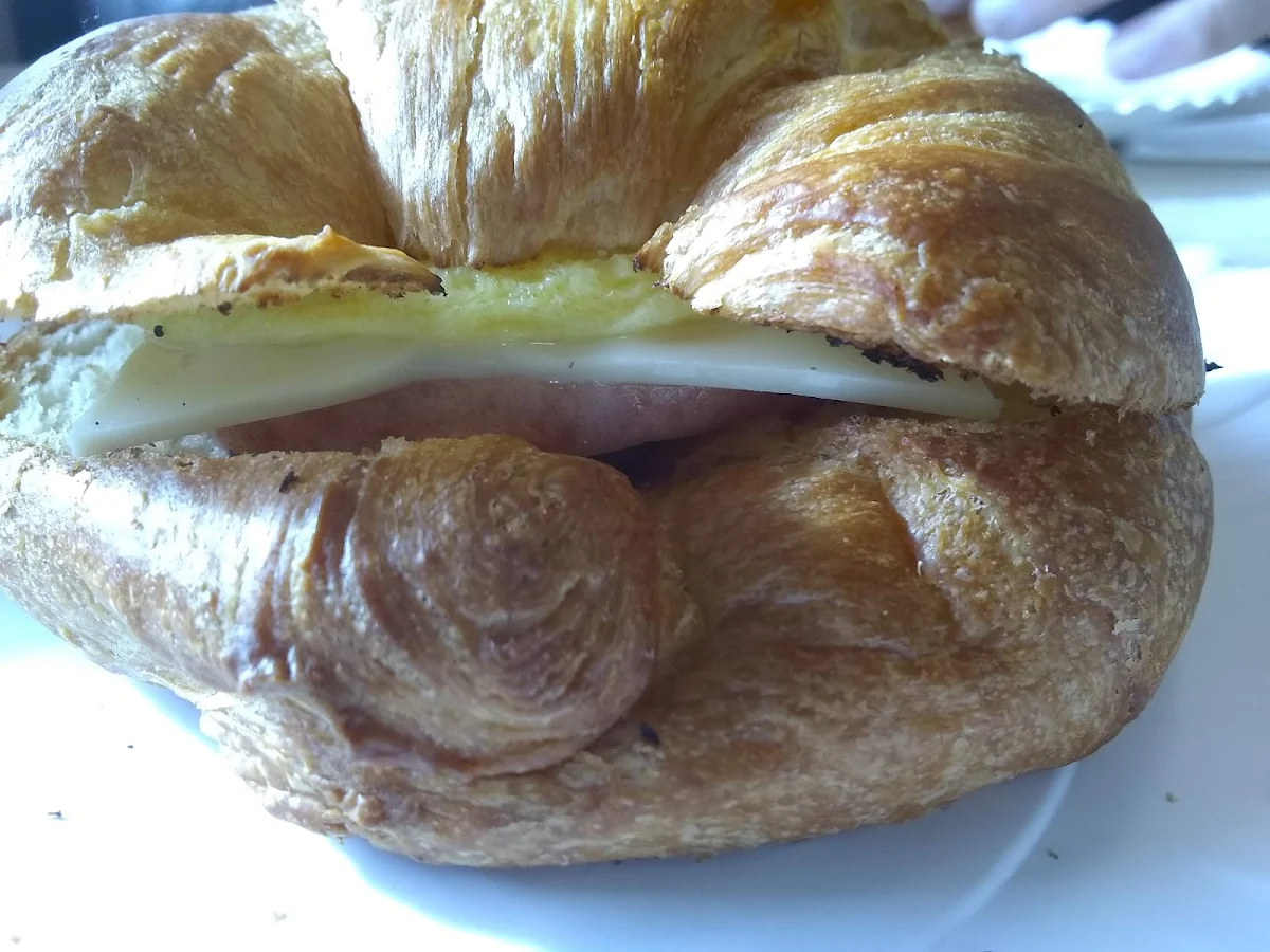 Egg Cheese and Ham Croissant