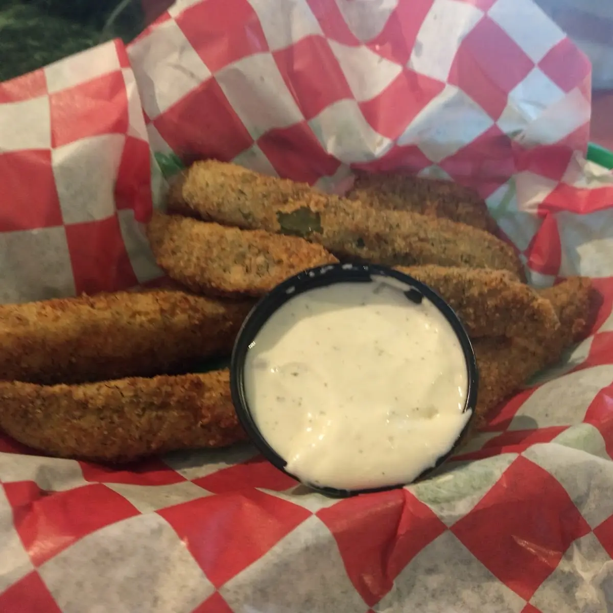 Fried Pickles with House Ranch