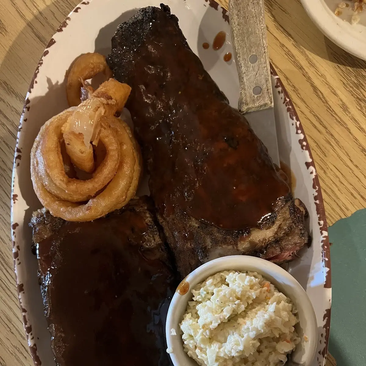 Ribs and Onion Rings