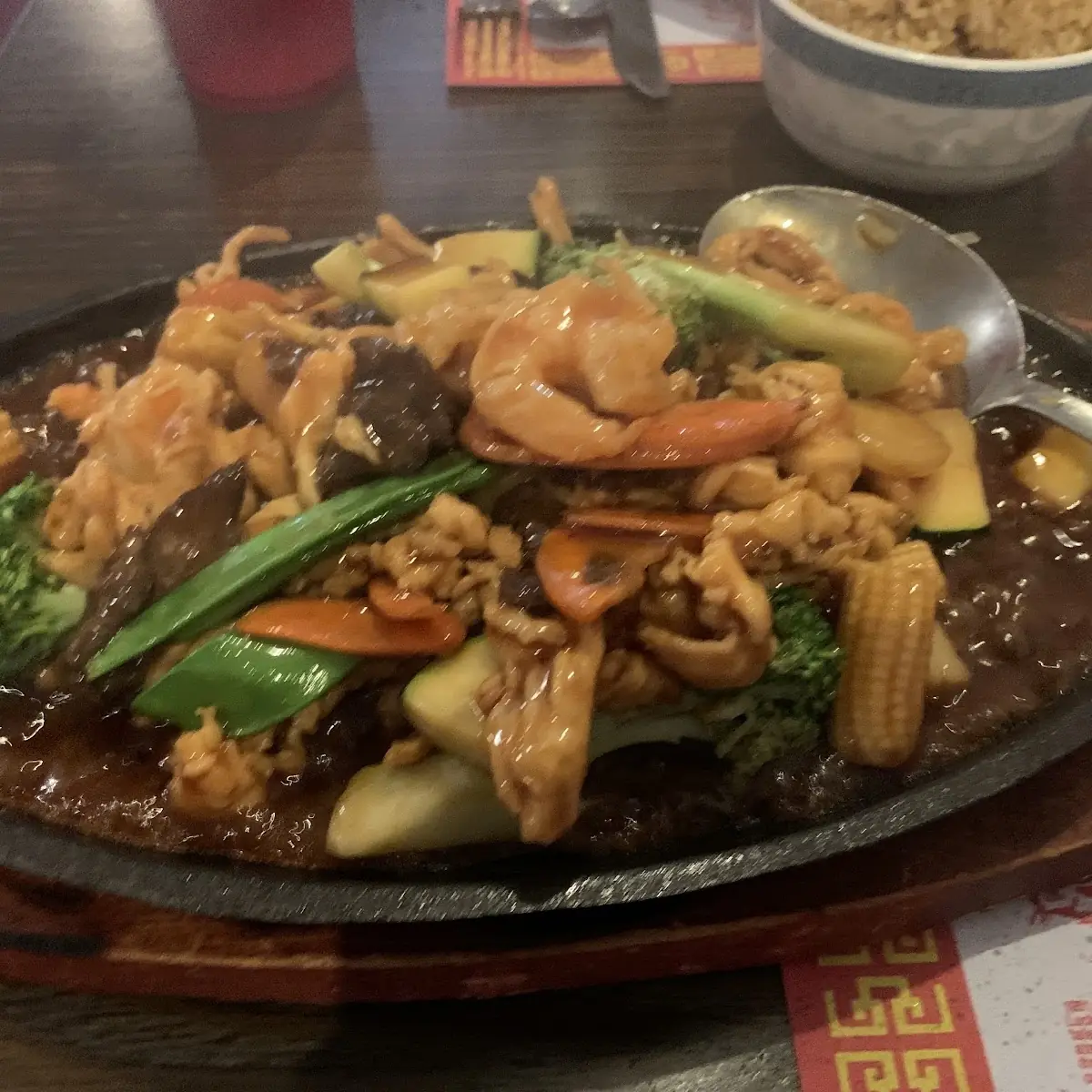 Sizzling Triple Delight Soup