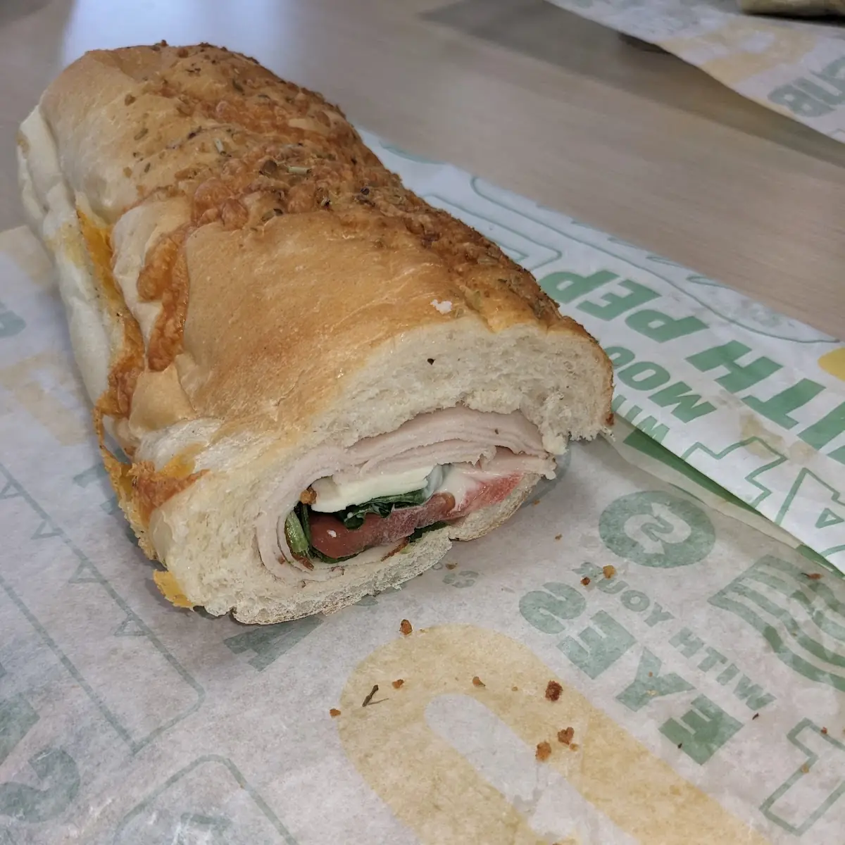 Turkey Breast on Italian Herbs and Cheese Bread