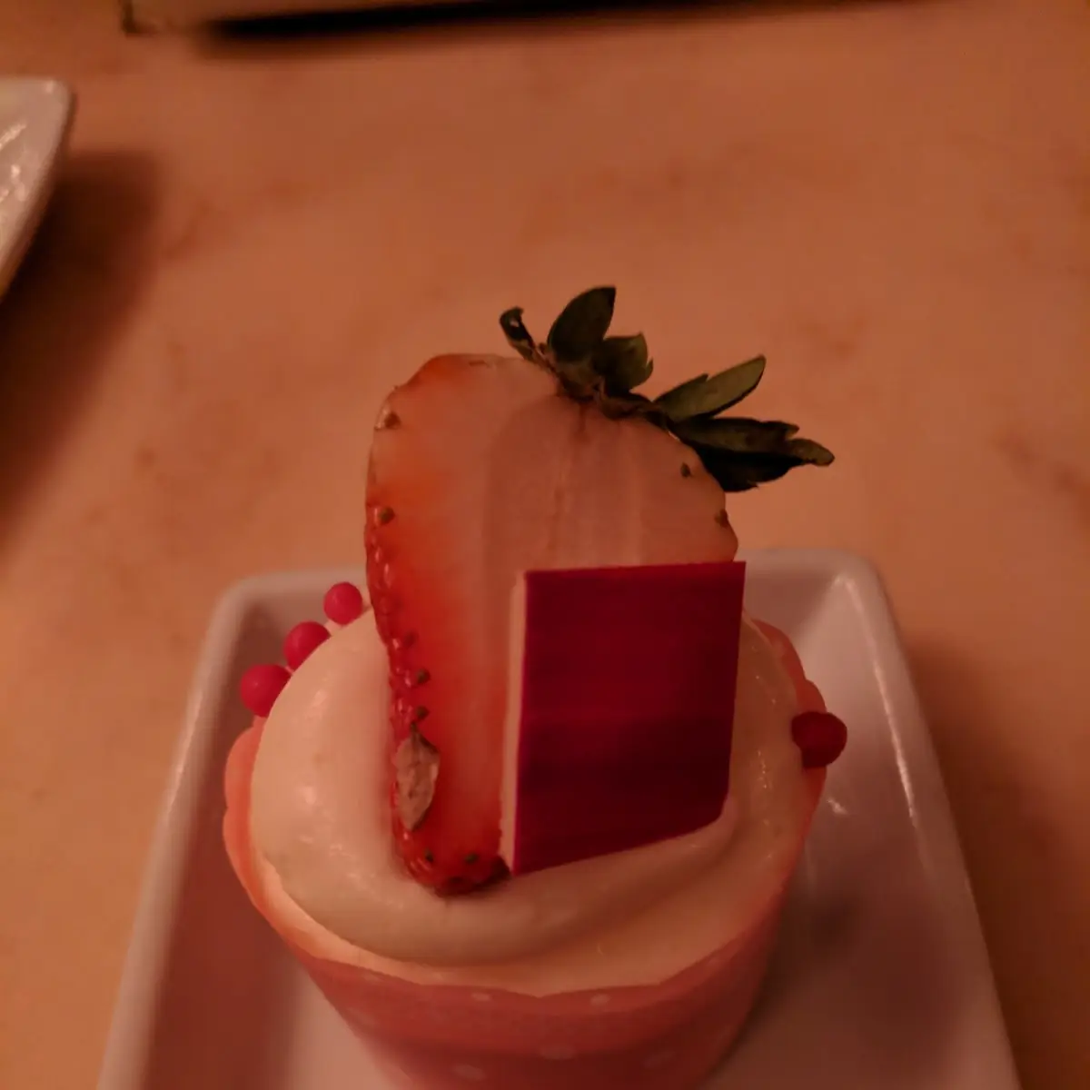 Strawberry Cream Cheese Cupcake