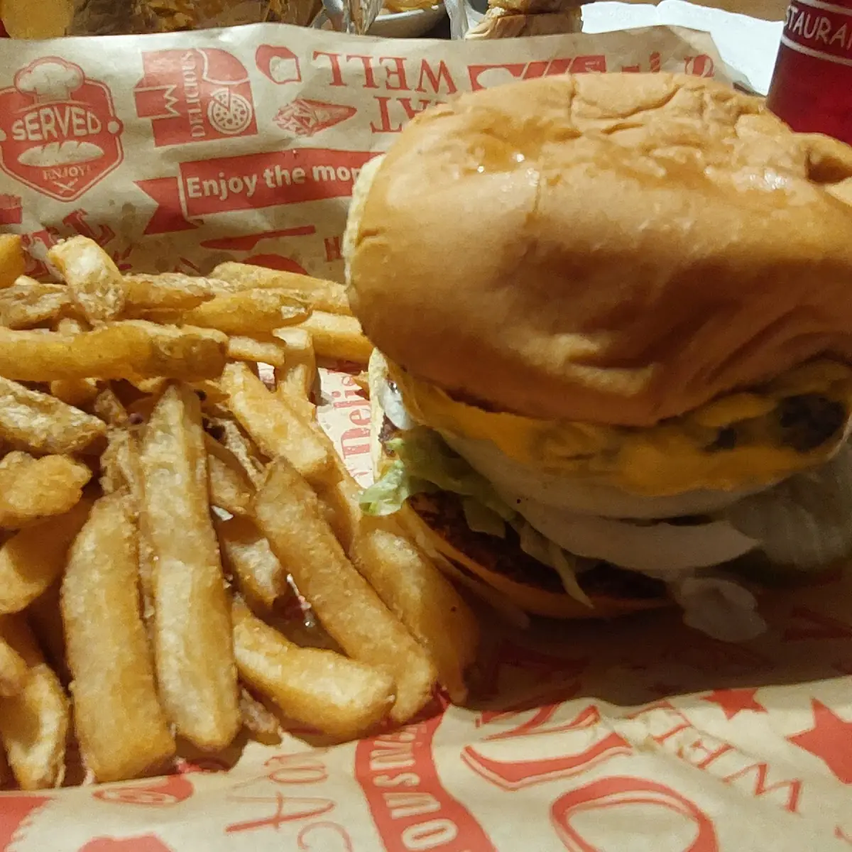 Cheeseburger and Fries