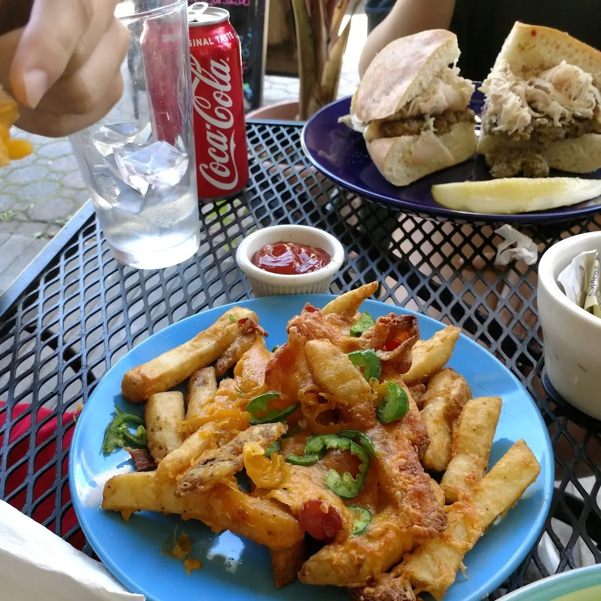Cheddar Cheese Fries with Bacon and Jalapenos