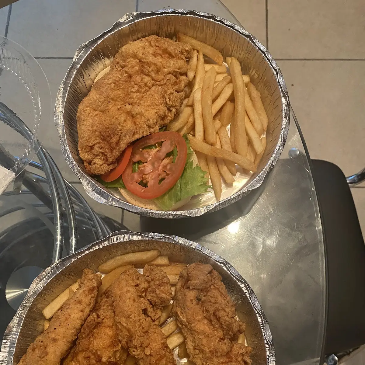 Fried Chicken Sandwich Chicken Tender Meal