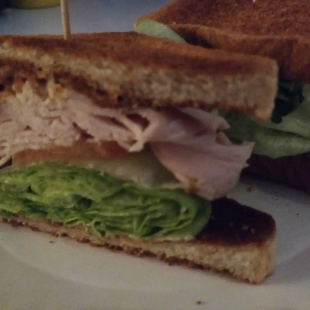 Turkey Club with Potato Salad