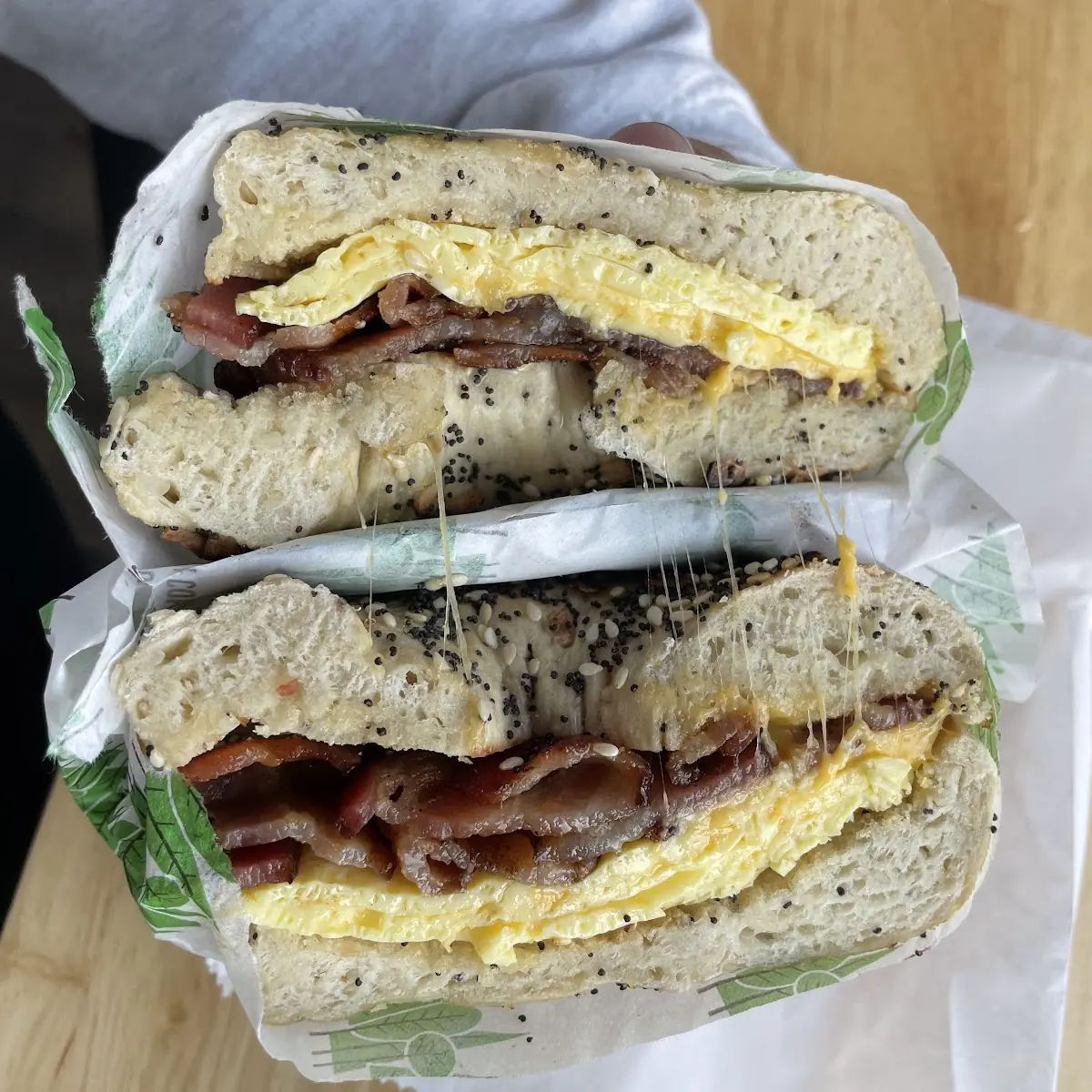 Bacon Egg and Cheese on Everything