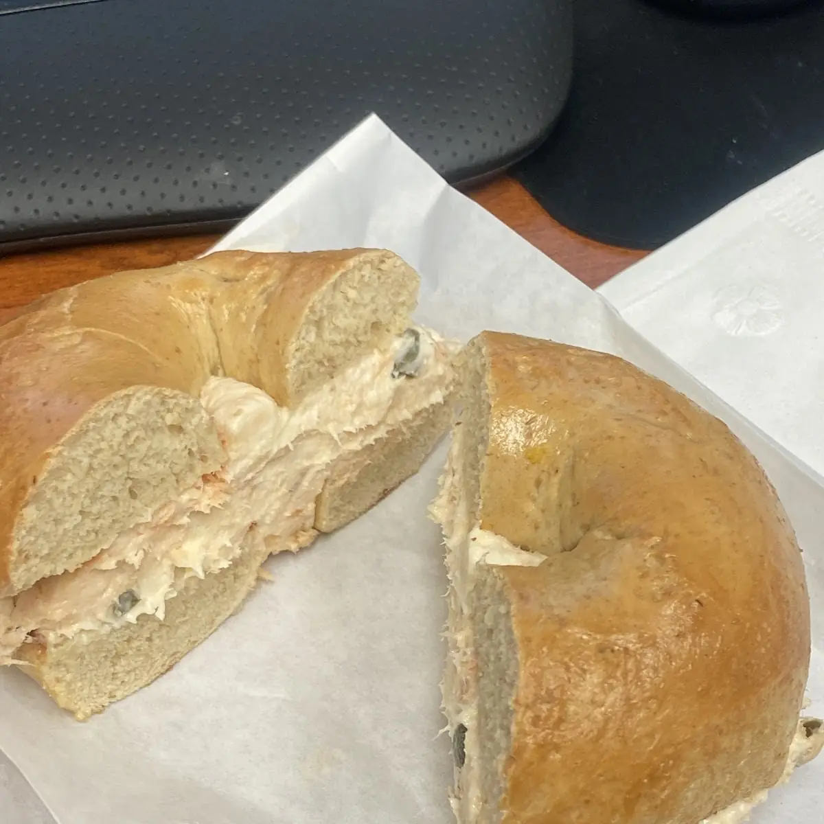 Multigrain Bagel with Salmon & Caper Cream Cheese