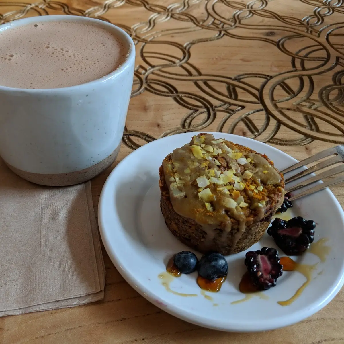 Vegan Carrot Muffin and Cacao