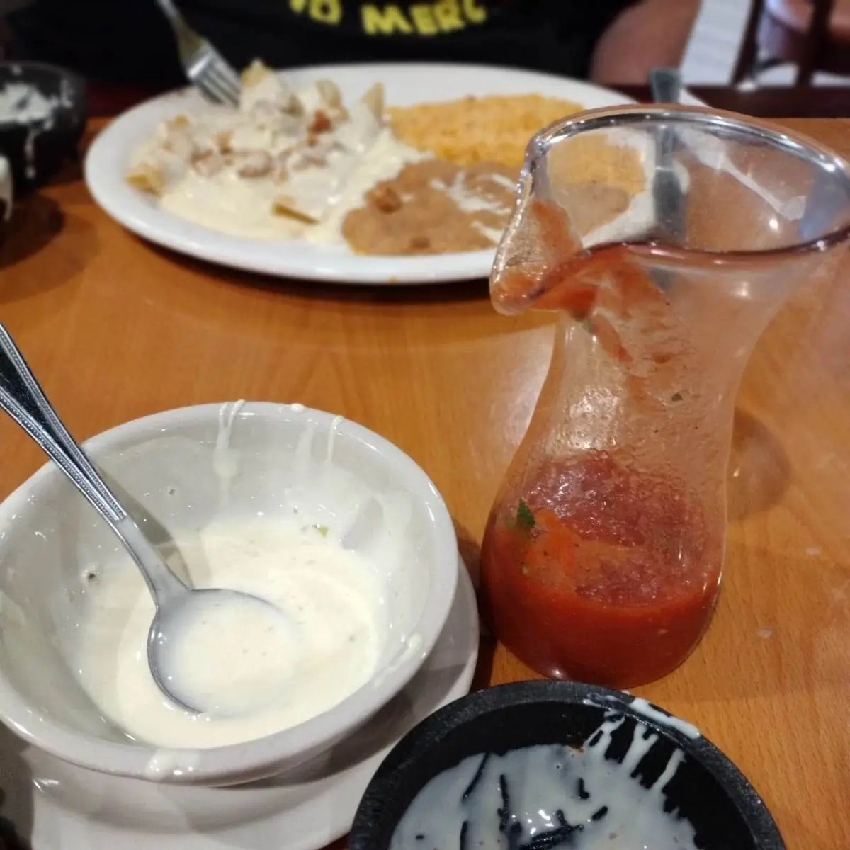 Queso Dip and Chips and Salsa
