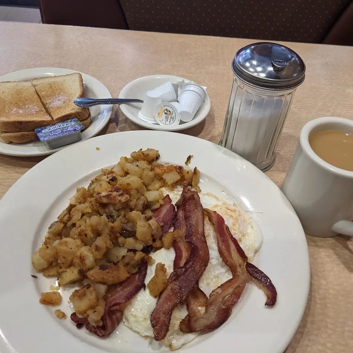 Home Fries with Eggs and Bacon