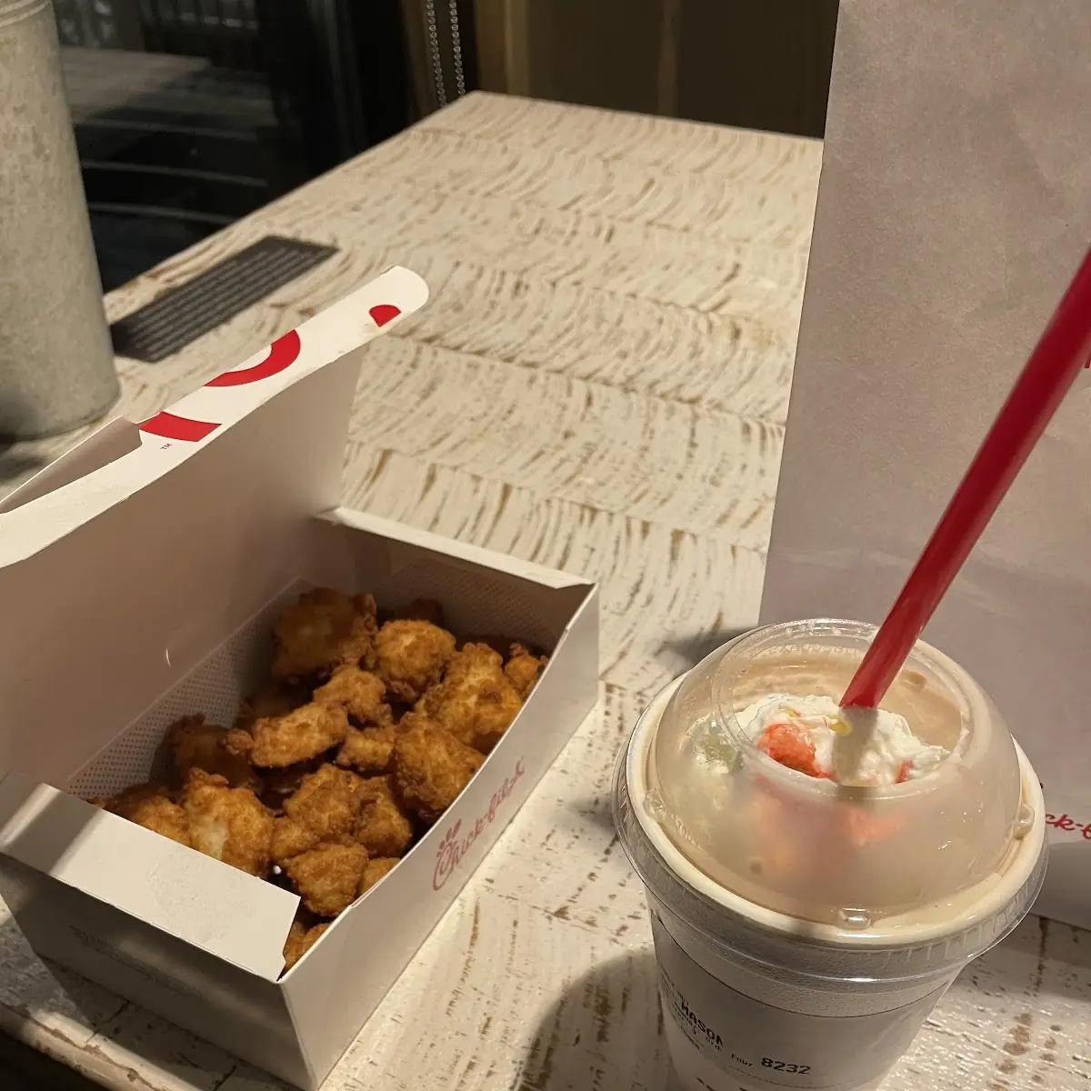 Chicken Nuggets & Chocolate Shake