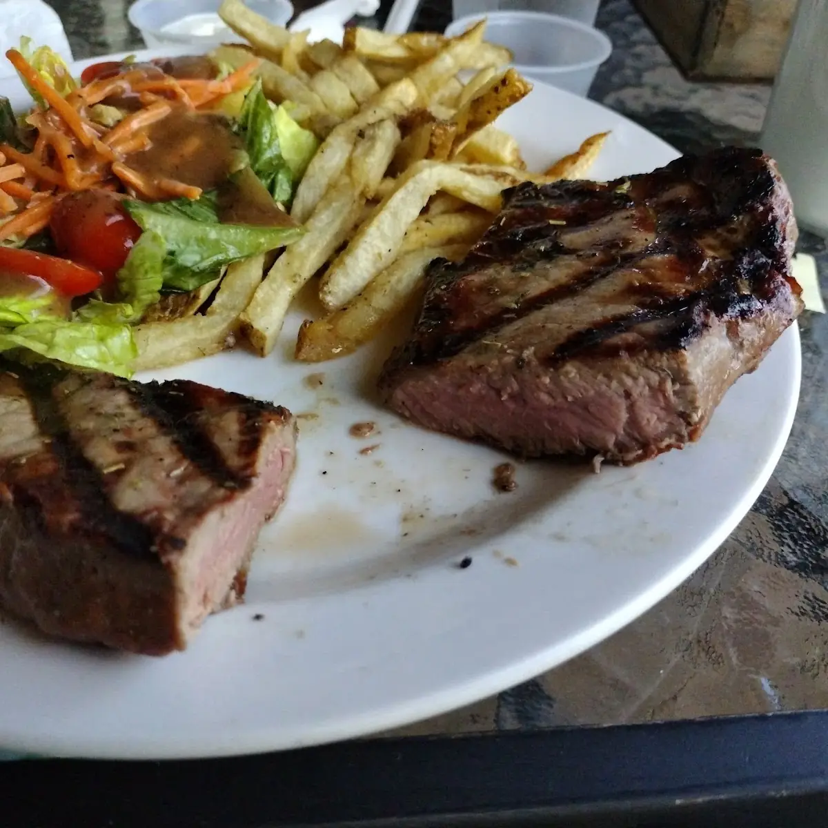Medium Rare Steak and Frited