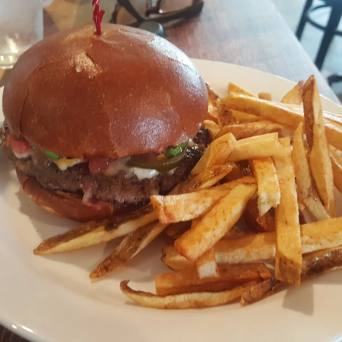 Nacho Burger and Fresh Cut Fries