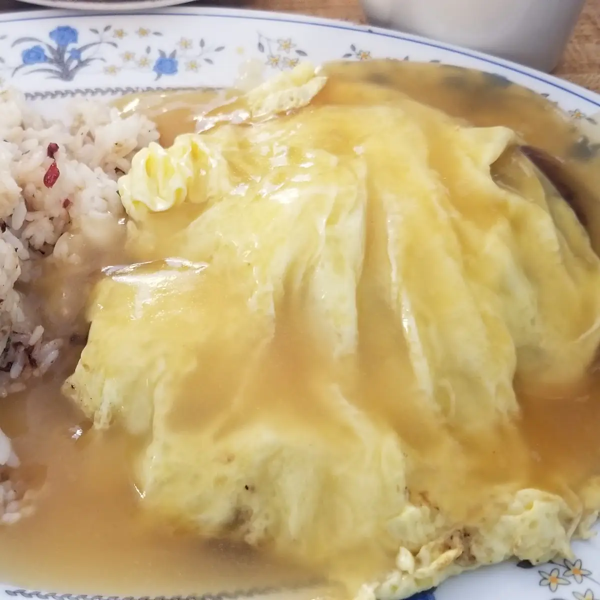 Loco Moco Fried Rice with Hamburger Patty