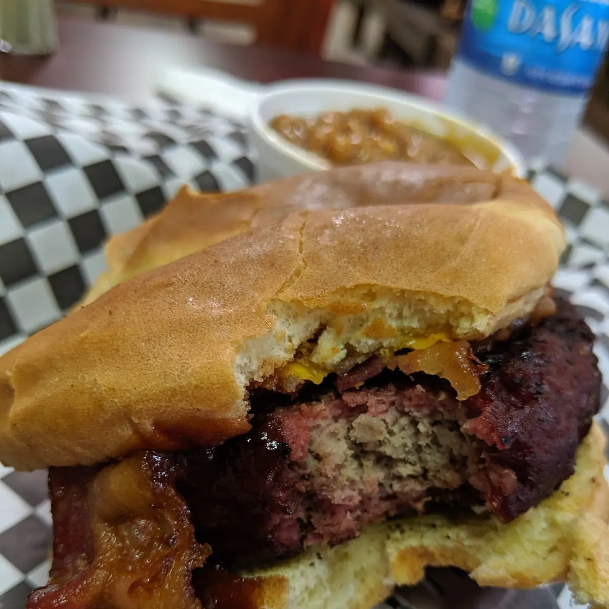 Smoked Bacon Cheese Burger