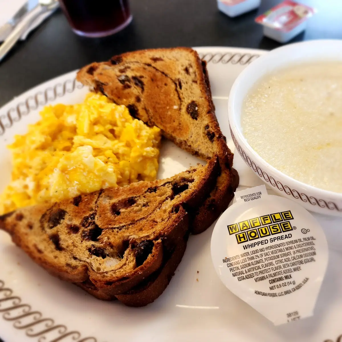 Cheese N' Eggs with Raisin Toast