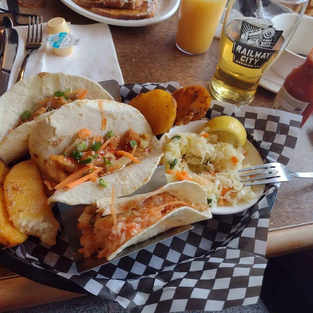 Fish Steak & Shrimp Tacos