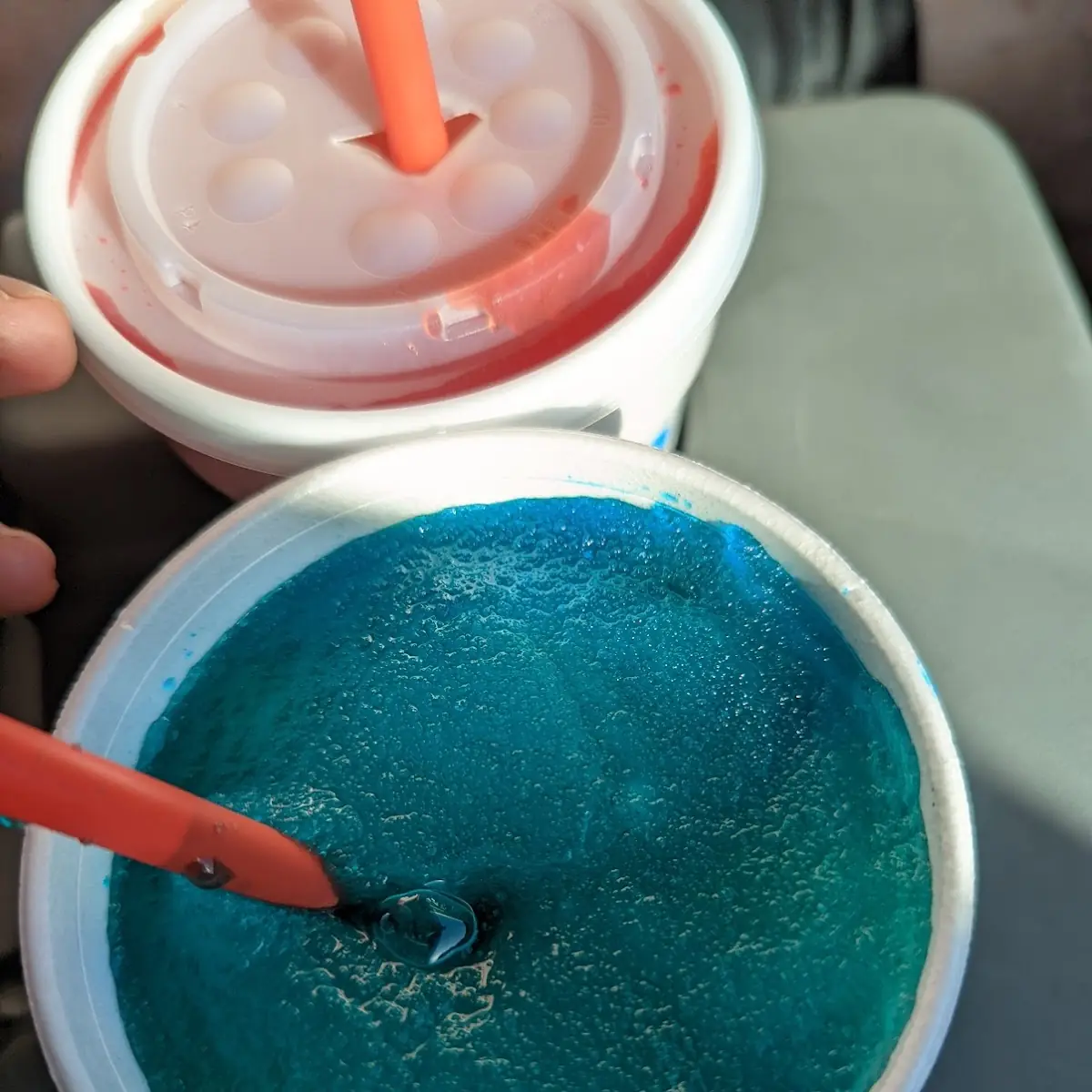 Blue Coconut-Lemonade Slush