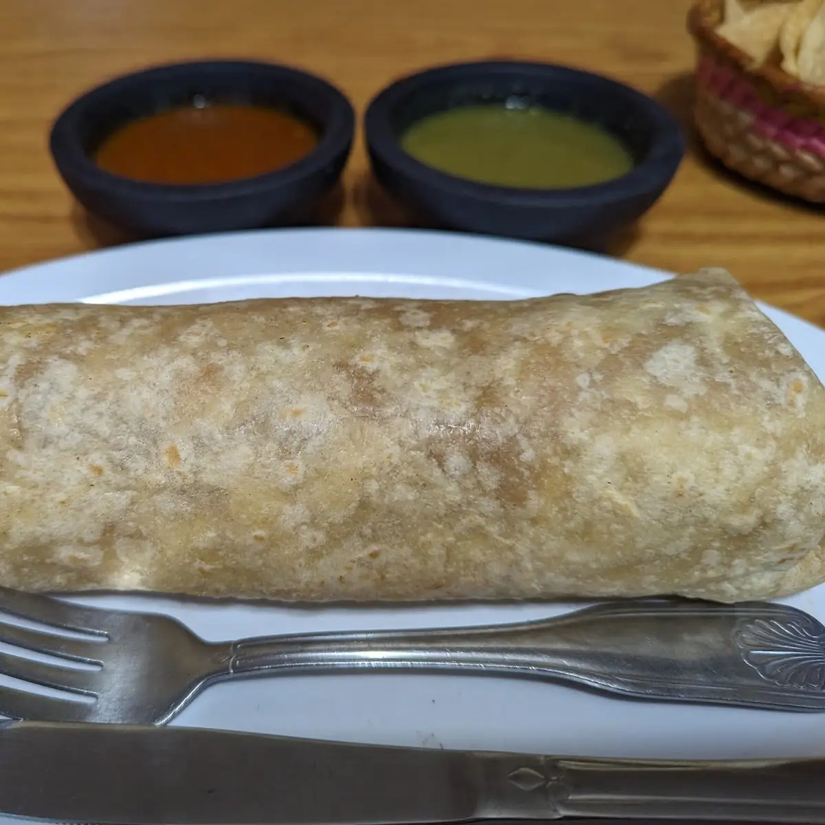 Bean Burrito with Salsa
