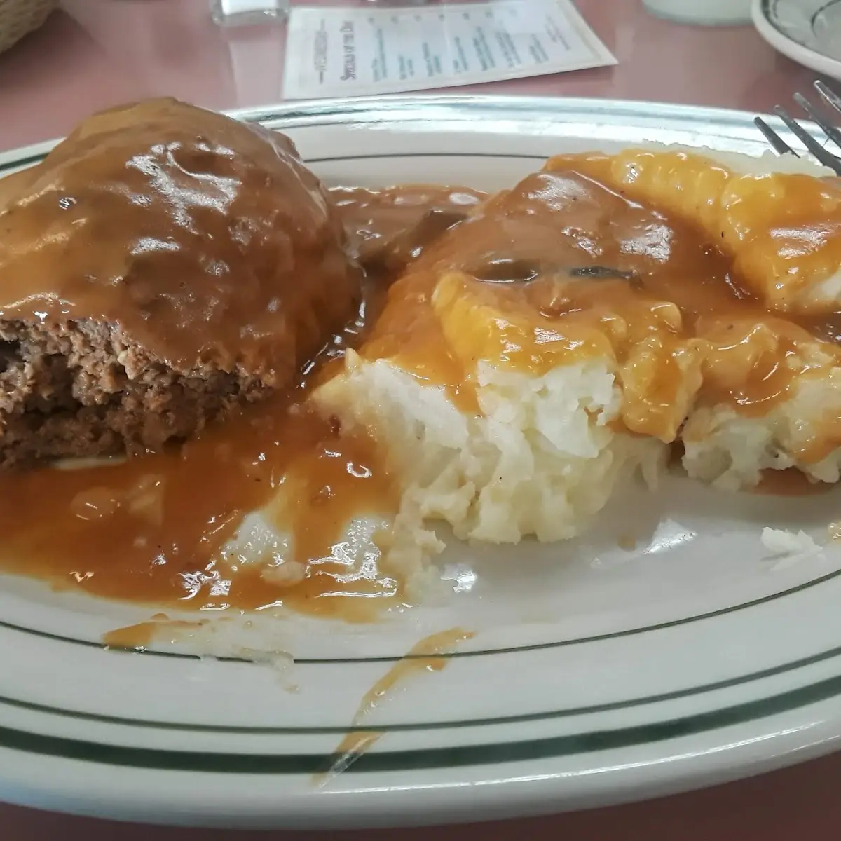 Meatloaf & Mash Potatoes Gravy