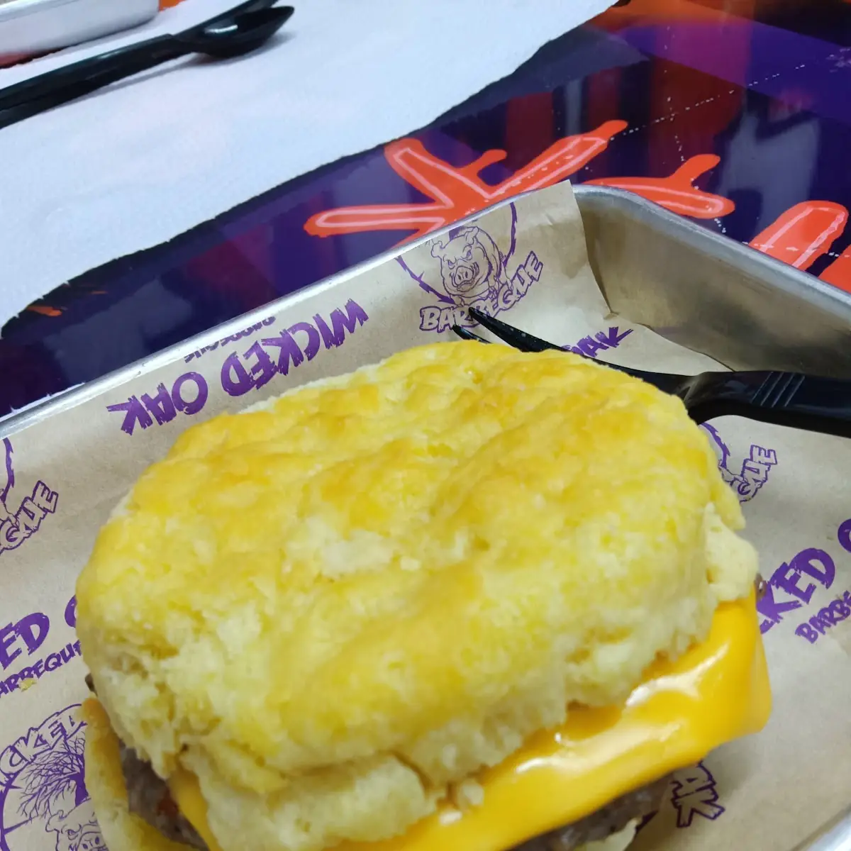 Biscuit Breakfast Sandwich I Had Egg Left Off