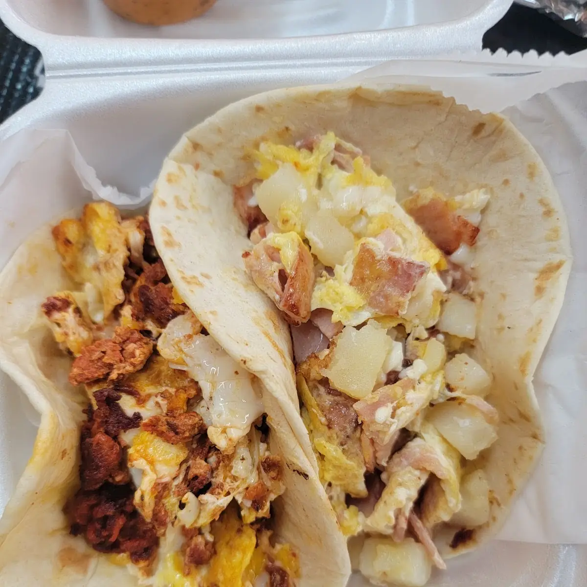 Breakfast Taco Bacon Egg and & Cheese